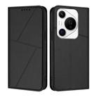 For Huawei Pura 70 Pro / Pura 70 Pro+ Strong Magnetic Frosted Flip Leather Phone Case(Black) - 1