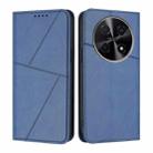 For Huawei nova 12i Strong Magnetic Frosted Flip Leather Phone Case(Royal Blue) - 1
