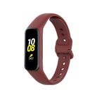 For Samsung Galaxy Fit2 R220 xDfind Solid Color Silicone Watch Band(Wine Red) - 1