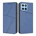 For Honor 70 Lite / X8 5G / X6 Global Strong Magnetic Frosted Flip Leather Phone Case(Royal Blue) - 1