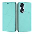 For Honor 70 Pro Strong Magnetic Frosted Flip Leather Phone Case(Light Blue) - 1