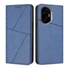 For Honor 300 Strong Magnetic Frosted Flip Leather Phone Case(Royal Blue) - 1