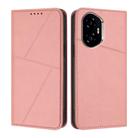 For Honor 300 Strong Magnetic Frosted Flip Leather Phone Case(Pink) - 1