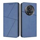 For Honor Magic5 Pro Strong Magnetic Frosted Flip Leather Phone Case(Royal Blue) - 1