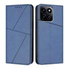 For Honor Play 60 Plus / 200 Smart Strong Magnetic Frosted Flip Leather Phone Case(Royal Blue) - 1