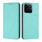 For Honor Play 60 Plus / 200 Smart Strong Magnetic Frosted Flip Leather Phone Case(Light Blue) - 1