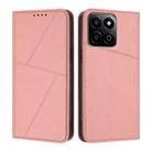 For Honor Play 60 Plus / 200 Smart Strong Magnetic Frosted Flip Leather Phone Case(Pink) - 1