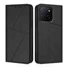 For Honor X5b / X5b Plus Strong Magnetic Frosted Flip Leather Phone Case(Black) - 1