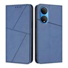 For Honor X7 / Play 30 Plus Strong Magnetic Frosted Flip Leather Phone Case(Royal Blue) - 1