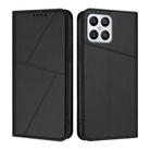 For Honor X8 4G / X30i / Play6T Pro Strong Magnetic Frosted Flip Leather Phone Case(Black) - 1
