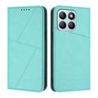 For Honor X8b / X8c Strong Magnetic Frosted Flip Leather Phone Case(Light Blue) - 1