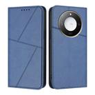 For Honor X60 / X9c Smart Global Strong Magnetic Frosted Flip Leather Phone Case(Royal Blue) - 1