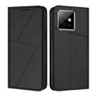 For Honor X60 GT Strong Magnetic Frosted Flip Leather Phone Case(Black) - 1
