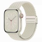 For Apple Watch 42mm / 41mm / 40mm / 38mm xDfind Magnetic Buckle Loop Woven Watch Band(Starlight) - 1