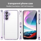 For Samsung Galaxy A16 4G PC Hybrid TPU Airbag Shockproof Phone Case(Transparent Purple) - 2