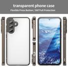 For Samsung Galaxy A36 5G PC Hybrid TPU Airbag Shockproof Phone Case(Transparent Black) - 2