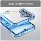 For Samsung Galaxy A36 5G PC Hybrid TPU Airbag Shockproof Phone Case(Transparent Blue) - 3