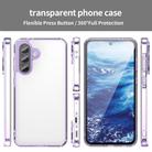 For Samsung Galaxy A36 5G PC Hybrid TPU Airbag Shockproof Phone Case(Transparent Purple) - 2