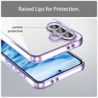 For Samsung Galaxy A36 5G PC Hybrid TPU Airbag Shockproof Phone Case(Transparent Purple) - 3
