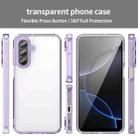 For Samsung Galaxy A17 5G PC Hybrid TPU Airbag Shockproof Phone Case(Transparent Purple) - 2