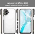 For Samsung Galaxy A07 4G PC Hybrid TPU Airbag Shockproof Phone Case(Transparent Black) - 2