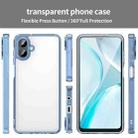 For Samsung Galaxy A07 4G PC Hybrid TPU Airbag Shockproof Phone Case(Transparent Blue) - 2