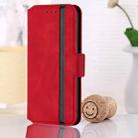 For Xiaomi Redmi 9A Retro Frosted Oil Side Horizontal Flip PU Leather Case with Holder & Card Slots(Red) - 3