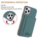 For iPhone 11 Solid Color Horizontal Magnetic Card Bag RFID MagSafe Phone Case(Green) - 3