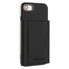 For iPhone 8 / 7 / 6 Solid Color Horizontal Magnetic Card Bag RFID MagSafe Phone Case(Black) - 1