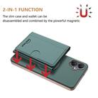 For Samsung Galaxy A06 Solid Color Horizontal Magnetic Card Bag RFID MagSafe Phone Case(Green) - 2