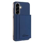 For Samsung Galaxy A26 Solid Color Horizontal Magnetic Card Bag RFID MagSafe Phone Case(Dark Blue) - 1
