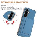 For Samsung Galaxy S24+ 5G Solid Color Horizontal Magnetic Card Bag RFID MagSafe Phone Case(Baby Blue) - 3