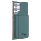 For Samsung Galaxy S25 Ultra 5G Solid Color Horizontal Magnetic Card Bag RFID MagSafe Phone Case(Green) - 1