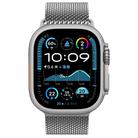 For Apple Watch 42mm / 41mm / 40mm / 38mm xDfind Umbrella Buckle Think Mesh Milanese Stainless Steel Watch Band(Silver) - 3
