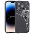 For iPhone 14 Pro Graffiti Spider TPU Phone Case(Black Grey Spider) - 1