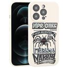 For iPhone 12 Pro Max Graffiti Spider TPU Phone Case(Beige Red Eyed Spider) - 1