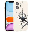 For iPhone 11 Graffiti Spider TPU Phone Case(Beige Blue Love Spider) - 1