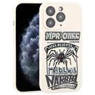 For iPhone 11 Pro Graffiti Spider TPU Phone Case(Beige Red Eyed Spider) - 1