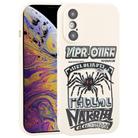 For iPhone XS Max Graffiti Spider TPU Phone Case(Beige Red Eyed Spider) - 1