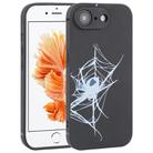 For iPhone 6 Plus / 6s Plus Graffiti Spider TPU Phone Case(Black Light Blue Spider) - 1