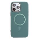For iPhone 16 Pro Max Solid Color Plating MagSafe Full Coverage Phone Case(Green) - 1