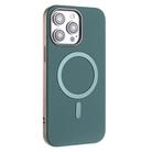 For iPhone 16 Pro Max Solid Color Plating MagSafe Full Coverage Phone Case(Green) - 2