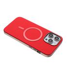 For iPhone 16 Pro Solid Color Plating MagSafe Full Coverage Phone Case(Red) - 3