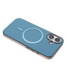 For iPhone 16 Plus Solid Color Plating MagSafe Full Coverage Phone Case(Baby Blue) - 3