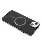 For iPhone 14 Plus Solid Color Plating MagSafe Full Coverage Phone Case(Black) - 3