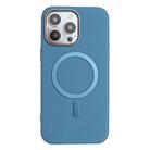 For iPhone 13 Pro Max Solid Color Plating MagSafe Full Coverage Phone Case(Baby Blue) - 1