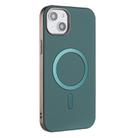 For iPhone 11 Solid Color Plating MagSafe Full Coverage Phone Case(Green) - 2