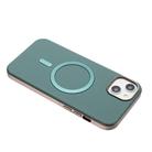 For iPhone 11 Solid Color Plating MagSafe Full Coverage Phone Case(Green) - 3