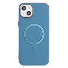 For iPhone 11 Solid Color Plating MagSafe Full Coverage Phone Case(Baby Blue) - 1
