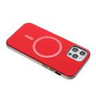 For iPhone 11 Pro Solid Color Plating MagSafe Full Coverage Phone Case(Red) - 3